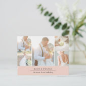 Carte Postale Gratitude chic | Mariage Photo Collage Merci (Debout devant)