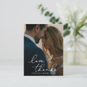 Carte Postale Gratitude chic | Merci photo Mariage (Debout devant)