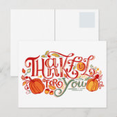 CARTE POSTALE GRATITUDE ENVERS VOUS (Devant / Derrière)