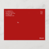 Carte Postale Gratitude professionnelle personnalisée (Dos)