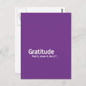 Carte Postale Gratitude - Thpense Shapers™ (Devant / Derrière)