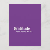 Carte Postale Gratitude - Thpense Shapers™ (Devant)