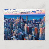 Carte Postale Gratte-ciel de Chicago, Illinois (Devant)