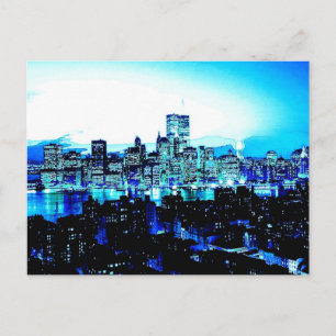 Carte Postale Gratte-ciel de New York la nuit