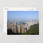 Carte Postale gratte-ciel hong kong (Devant / Derrière)