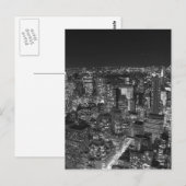 Carte Postale Gratte-ciel New York noir et blanc (Devant / Derrière)