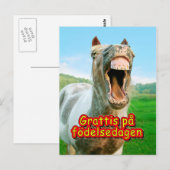 Carte Postale Grattis på födelsedagen (Devant / Derrière)