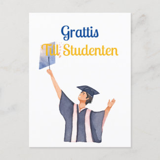 Carte Postale Grattis till studenten