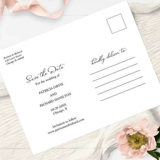 Carte Postale Gratuit Gâteau Mariage Drôle Enregistrer La Date 3