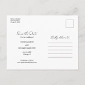 Carte Postale Gratuit Gâteau Mariage Drôle Enregistrer La Date 3 (Dos)