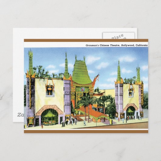 Carte Postale Graumans Chinois (Devant / Derrière)