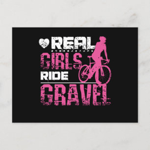 Carte Postale Gravel Bike Girl