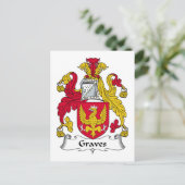 Carte Postale Graves Family Crest (Debout devant)