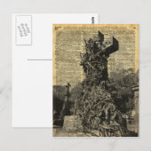 Carte Postale Graves gothiques victoriennes, Tombstone Art d'Hal (Devant / Derrière)