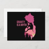 Carte Postale Gravity Est Un Mythe Drôle Escalade Cadeau (Devant / Derrière)