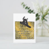 Carte Postale Gravity Snowboarder (Debout devant)