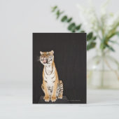 Carte Postale Gravure de tigre (Debout devant)