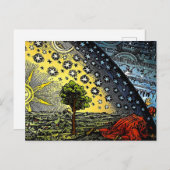 Carte Postale Gravure flammarion (Devant / Derrière)