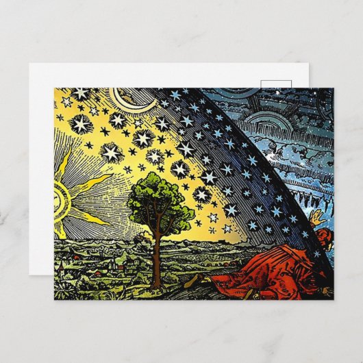 Carte Postale Gravure flammarion (Devant / Derrière)