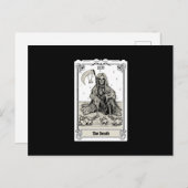 Carte Postale gravure tarot de la mort XIII (Devant / Derrière)
