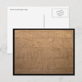 Carte Postale gravures de karnak (Devant / Derrière)