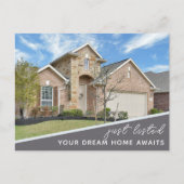 Carte Postale Gray Blue Real Estate Marketing (Devant)