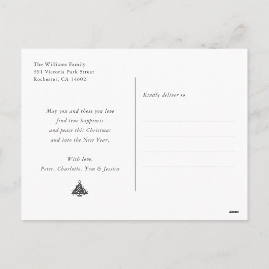 Carte postale Gray Joyeux Noël (Dos)