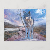 Carte Postale Gray Wolf RÉPONSE À L'APPEL (Devant)