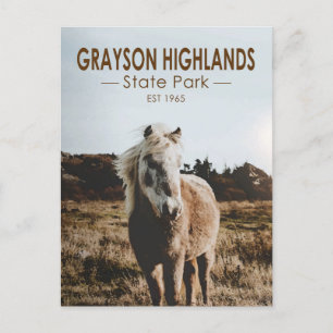 Carte Postale Grayson Highlands State Park Virginia Watercolor
