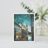 Carte Postale Graz Autriche Belle peinture à huile Paysage (Debout devant)