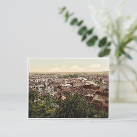 Carte Postale Graz, vue de Schlossberg, Styrie, Austro-Hu (Debout devant)