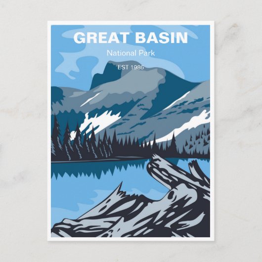 Carte Postale Great Basin Desert voyage vintada (Devant)