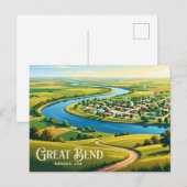 Carte Postale Great Bend, Kansas Kansas (Devant / Derrière)