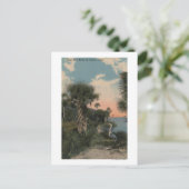 Carte Postale Great Blue Heron sur la plage de la côte de Florid (Debout devant)