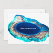 Carte postale Great Blue Hole (Devant / Derrière)