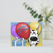Carte postale Great Dane Anniversaire (Debout devant)