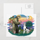 Carte Postale Great Dane (Arlequin) (Devant / Derrière)