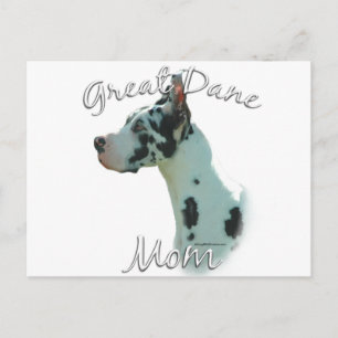Carte Postale Great Dane (harlequin) Maman 2