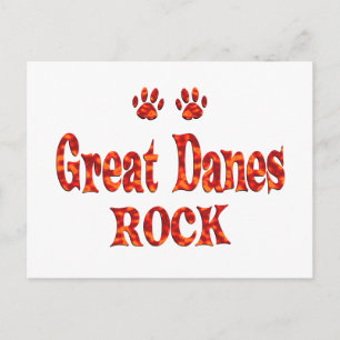 Carte Postale Great Danes Rock