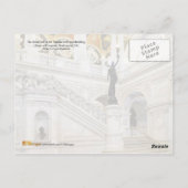 Carte Postale Great Hall, Bibliothèque du Congrès, Washington, D (Dos)