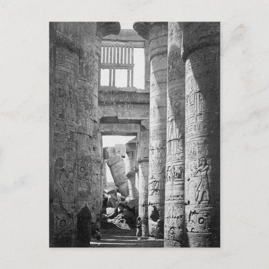 Carte Postale Great Hypostyle Hall Karnak Égypte ~ 1845 (Devant)
