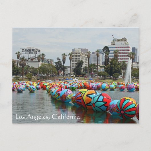 Carte postale Great Los Angeles/MacArthur Park ! (Devant)