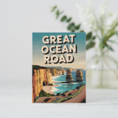 Carte Postale Great Ocean Road Vintage (Debout devant)