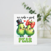 Carte Postale Great Pear Punny Funny Valentine (Debout devant)