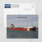 Carte postale Great Republic (Devant / Derrière)
