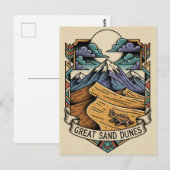 Carte Postale Great Sand Dunes National Park Colorado (Devant / Derrière)