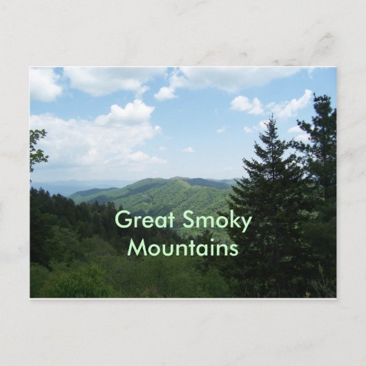 Carte Postale Great Smoky Mountains (Devant)