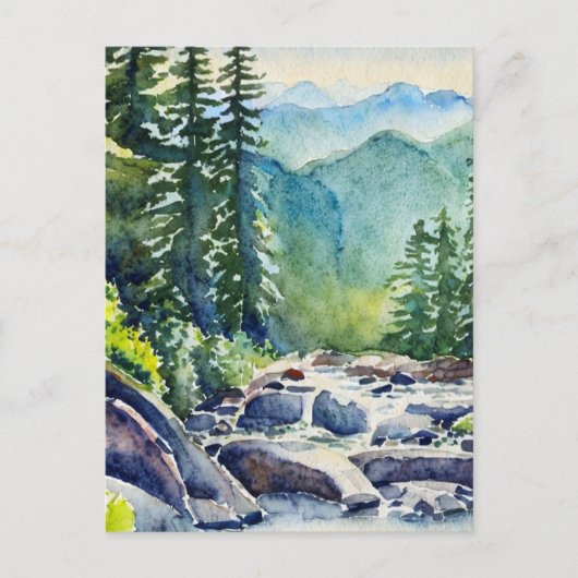 Carte Postale Great Smoky Mountains National Park Aquarelle (Devant)