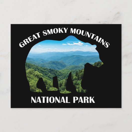Carte Postale Great Smoky Mountains National Park Bear Camping (Devant)
