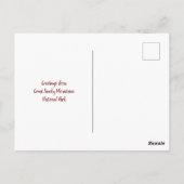 Carte Postale Great Smoky Mountains National Park Chute Foliing (Dos)